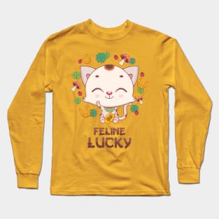 Feline Lucky design Long Sleeve T-Shirt